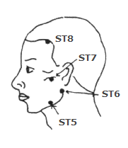 Acupoints for Trigeminal nerve paralysis
